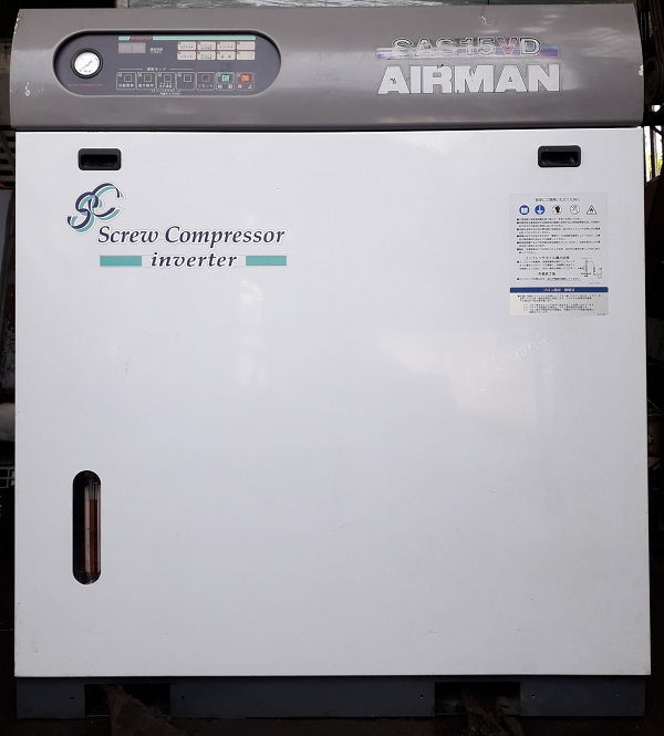 bán máy nén khí trục vít sử dụng biến tần Airman 15 kw